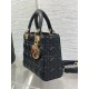 Replica Dior Dioramour Small Lady Dior Bag Cannage Black Fake