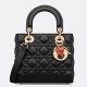 Replica Dior Dioramour Small Lady Dior Bag Cannage Black Fake