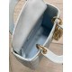 Replica Dior Small Lady Dior My ABCDior Bag Blue Fake