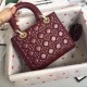 Replica Dior Medium Lady Dior Bag Bordeaux Fake