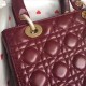 Replica Dior Medium Lady Dior Bag Bordeaux Fake