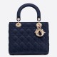 Replica Dior Medium Lady Dior Bag Cannage Blue Fake