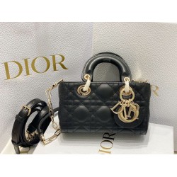 Replica Dior Lady D-Joy Micro Bag Cannage Black Fake