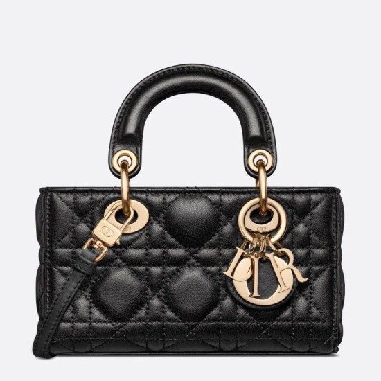 Replica Dior Lady D-Joy Micro Bag Cannage Black Fake