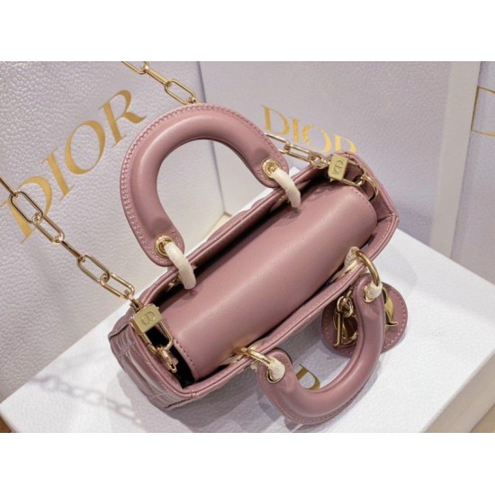 Replica Dior Lady D-Joy Micro Bag Cannage Pink Fake