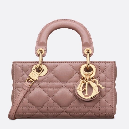Replica Dior Lady D-Joy Micro Bag Cannage Pink Fake