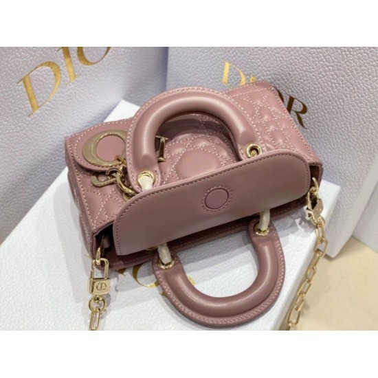 Replica Dior Lady D-Joy Micro Bag Cannage Pink Fake