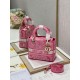 Replica Dior Medium Lady D-Lite Bag Toile de Jouy Reverse Embroidery Pink Fake Replica Dior Medium Lady D-Lite Bag Toile de Jouy Reverse Embroidery Pink Fake