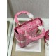 Replica Dior Medium Lady D-Lite Bag Toile de Jouy Reverse Embroidery Pink Fake Replica Dior Medium Lady D-Lite Bag Toile de Jouy Reverse Embroidery Pink Fake