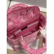 Replica Dior Medium Lady D-Lite Bag Toile de Jouy Reverse Embroidery Pink Fake Replica Dior Medium Lady D-Lite Bag Toile de Jouy Reverse Embroidery Pink Fake