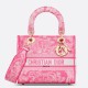 Replica Dior Medium Lady D-Lite Bag Toile de Jouy Reverse Embroidery Pink Fake Replica Dior Medium Lady D-Lite Bag Toile de Jouy Reverse Embroidery Pink Fake