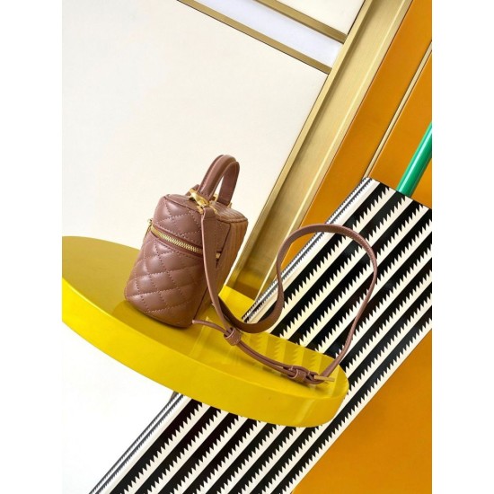Replica YSL Saint Laurent Gaby Mini Vanity Bag in Barely Pink Fake