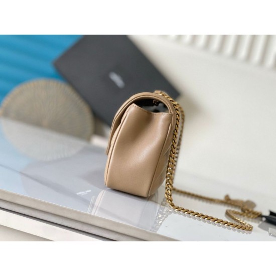 Replica YSL Saint Laurent LouLou Small Bag Matelasse Beige Fake