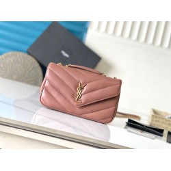 Replica YSL Saint Laurent LouLou Small Bag Hortensia Matelasse Fake
