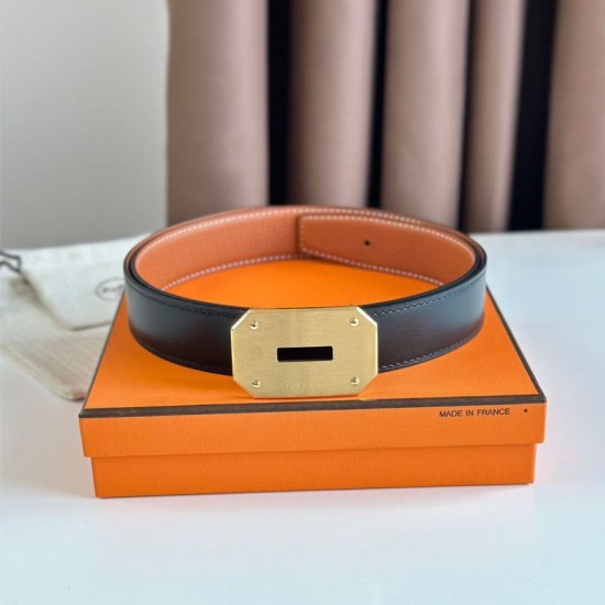 Replica Hermes Neo Reversible Belt 32MM Brown/Black Clemence