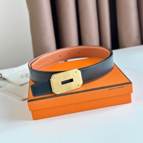 Replica Hermes Neo Reversible Belt 32MM Brown/Black Clemence