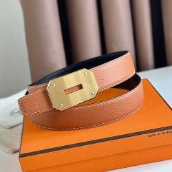 Replica Hermes Neo Reversible Belt 32MM Brown/Black Clemence