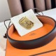 Replica Hermes Neo Reversible Belt 32MM Brown/Black Clemence