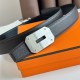 Replica Hermes Neo Reversible Belt 32MM Chocolate Clemence