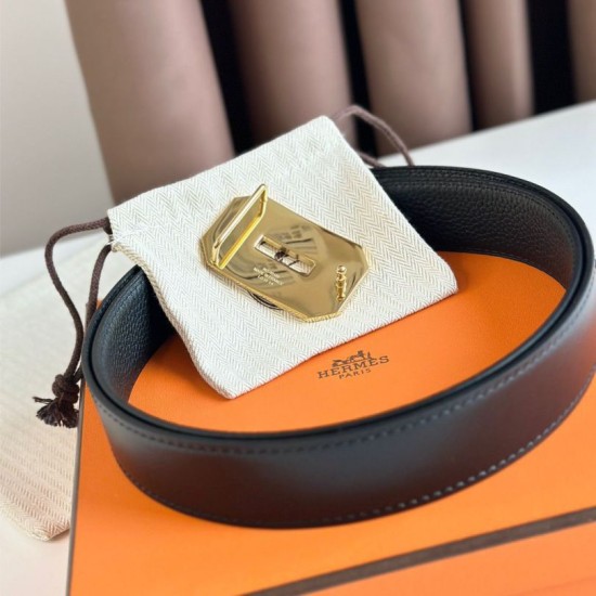 Replica Hermes Neo Reversible Belt 32MM Black Clemence 