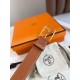 Replica Hermes Romain 35MM Belt Clemence Brown