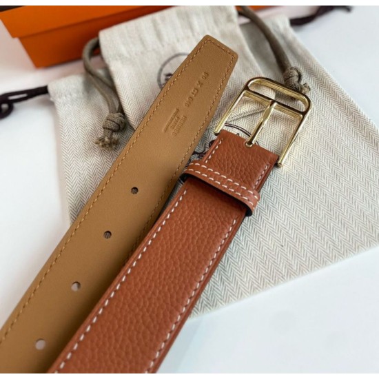 Replica Hermes Romain 35MM Belt Clemence Brown