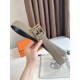 Replica Hermes Romain 35MM Belt Gray/Black Clemence
