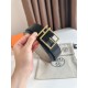 Replica Hermes Romain 35MM Belt Gray/Black Clemence