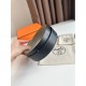 Replica Hermes Romain 35MM Belt Gray/Black Clemence