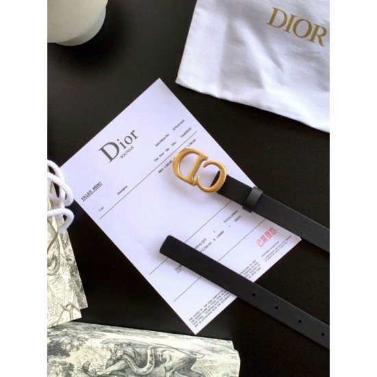 Replica Dior Saddle 20MM Belt Black Fake