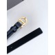 Replica Dior Saddle 20MM Belt Black Fake
