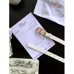 Replica Dior Saddle 20MM Belt White Fake