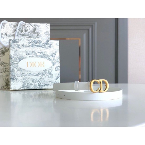 Replica Dior Saddle 20MM Belt White Fake