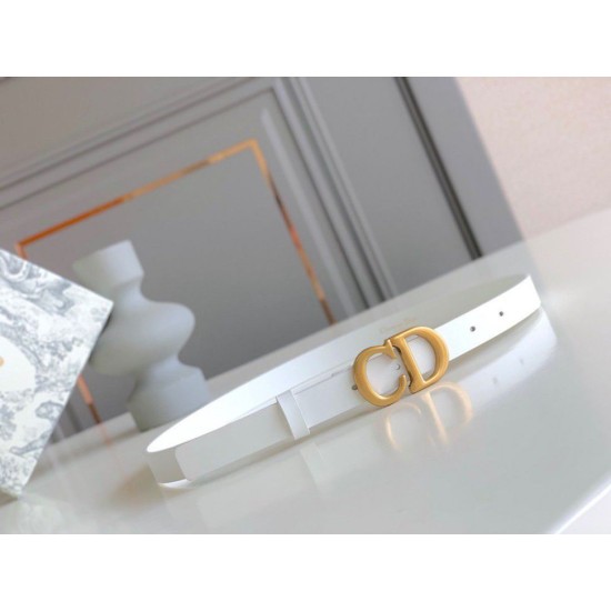 Replica Dior Saddle 20MM Belt White Fake