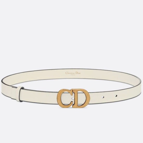 Replica Dior Saddle 20MM Belt White Fake