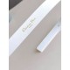 Replica Dior Saddle 20MM Belt White Fake