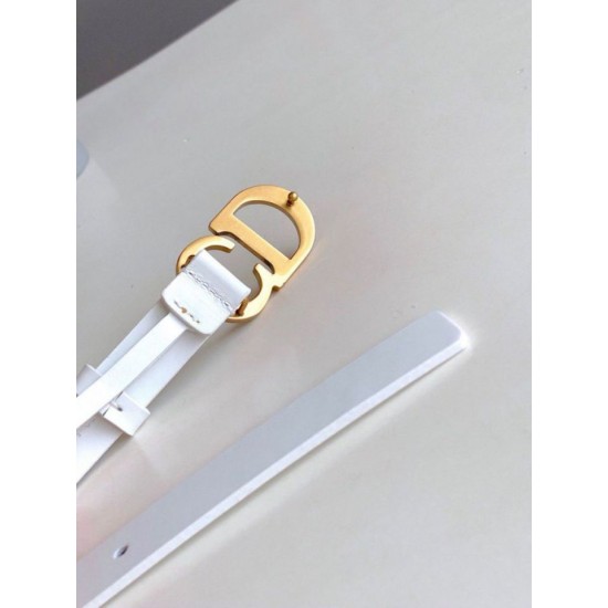 Replica Dior Saddle 20MM Belt White Fake