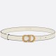 Replica Dior Saddle 20MM Belt White Fake
