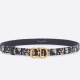 Replica Dior Saddle 20MM Belt Dior Oblique Jacquard Blue Fake