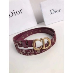 Replica Dior Saddle 20MM Belt Dior Oblique Jacquard Bordeaux Fake