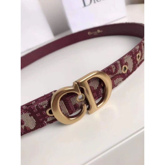 Replica Dior Saddle 20MM Belt Dior Oblique Jacquard Bordeaux Fake