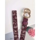 Replica Dior Saddle 20MM Belt Dior Oblique Jacquard Bordeaux Fake