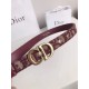 Replica Dior Saddle 20MM Belt Dior Oblique Jacquard Bordeaux Fake