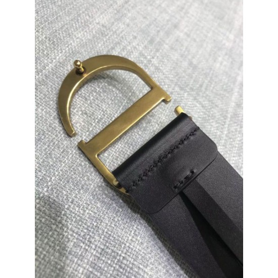 Replica Dior 30 Montaigne 35MM Belt Black Fake
