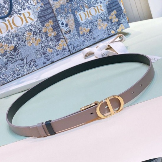Replica Dior 30 Montaigne Reversible 20MM Belt Grey/Black Fake