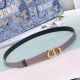 Replica Dior 30 Montaigne Reversible 20MM Belt Grey/Black Fake