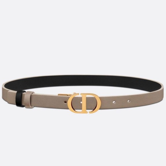 Replica Dior 30 Montaigne Reversible 20MM Belt Grey/Black Fake