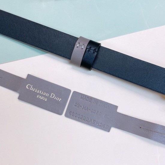 Replica Dior 30 Montaigne Reversible 20MM Belt Grey/Black Fake