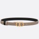 Replica Dior 30 Montaigne Reversible 20MM Belt Grey/Black Fake