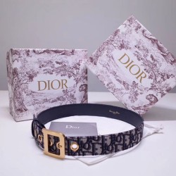 Replica Dior Diorquake 35MM Belt Oblique Blue Fake